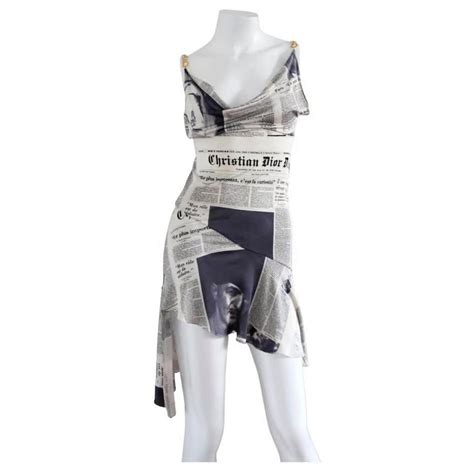 newspaper dress dior